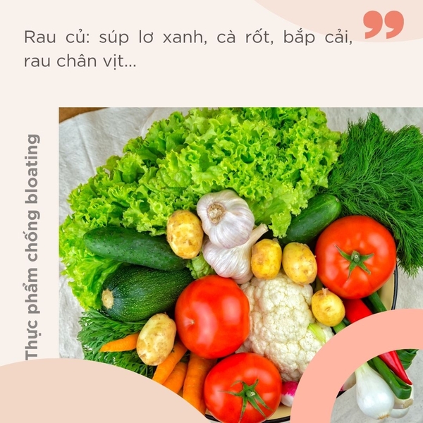 Thực phẩm chống Bloating