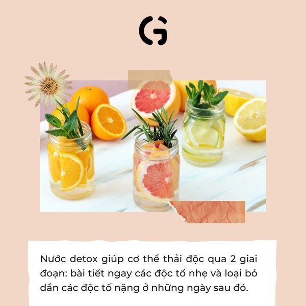 Lợi ích của nước detox