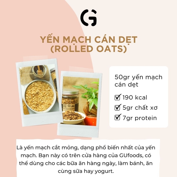 Yến mạch cán dẹt (Rolled Oats)