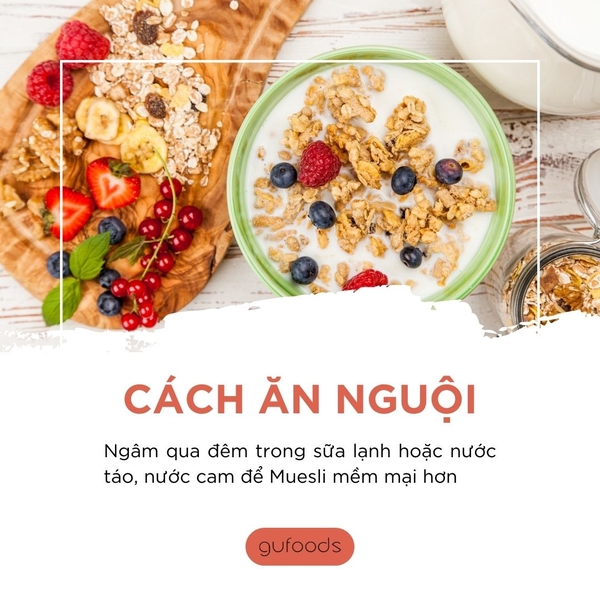 Cách ăn nguội Muesli
