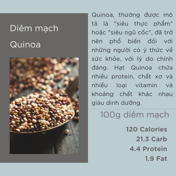 Diêm mạch - quinoa 