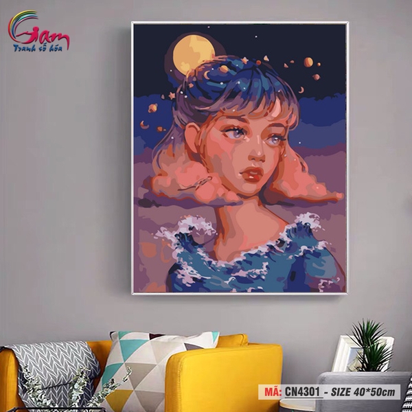 CN4301,Tranh tô màu theo số,Tranh sơn dầu số hoá,Tranh số hoá,Tranh tô màu số hoá Gam,Tranh tô màu theo số Gam,Tranh sơn dầu số hoá Gam,Tranh số hoá Gam,Tranh tô màu số hoá Gam