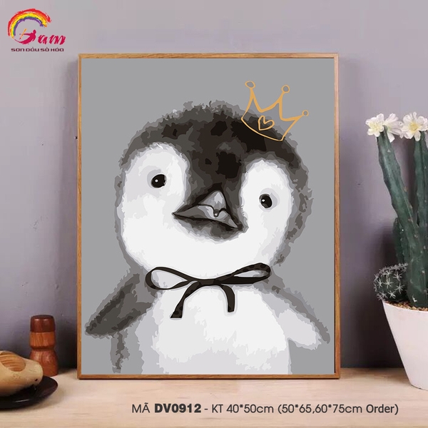 Tranh số hóa Gam DV0912 40x50cm căng sẵn khung