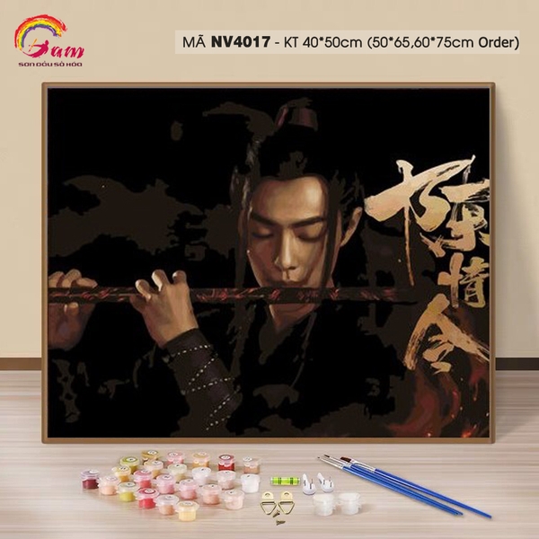 Tranh tô màu theo số cổ trang Trần Tình Lệnh Tiêu Chiến NV4017