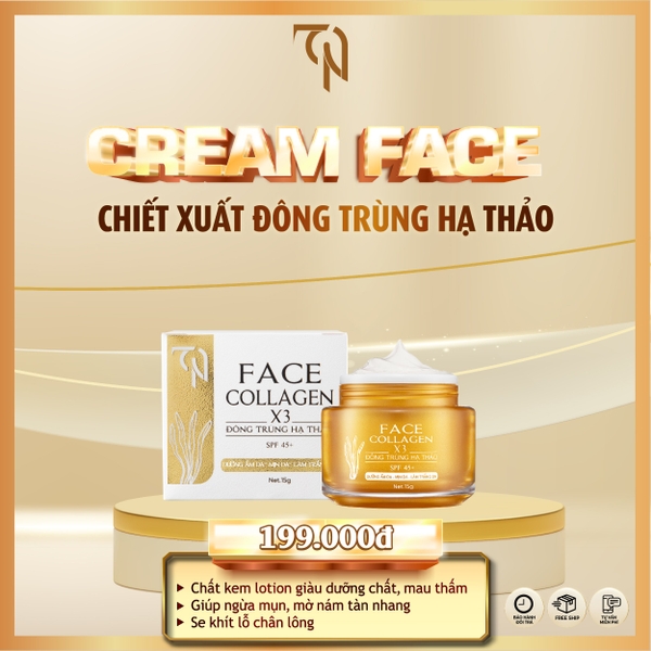 FACE COLLAGEN X3 ĐÔNG TRÙNG HẠ THẢO SPF 45