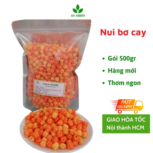 500gr nui sấy giòn - đồ ăn vặt An Nhiên