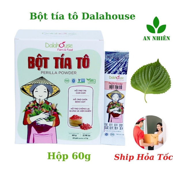 Bột tía tô hữu cơ sấy lạnh Dalahouse hộp 60gr