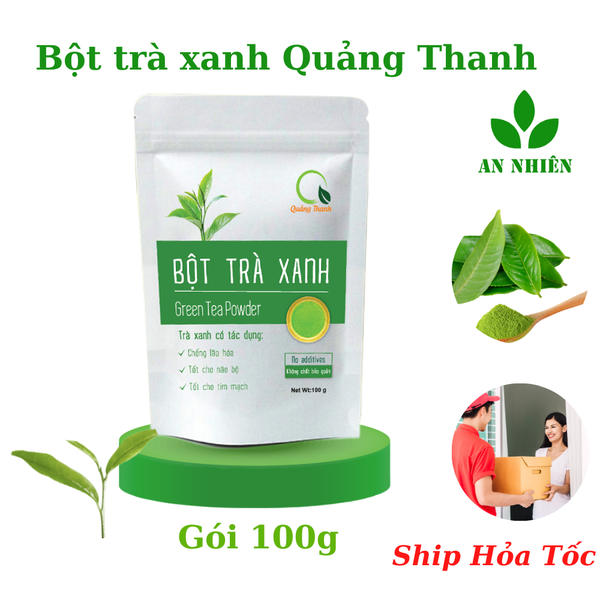 Bột trà xanh ngyên chất sấy lạnh Quảng Thanh