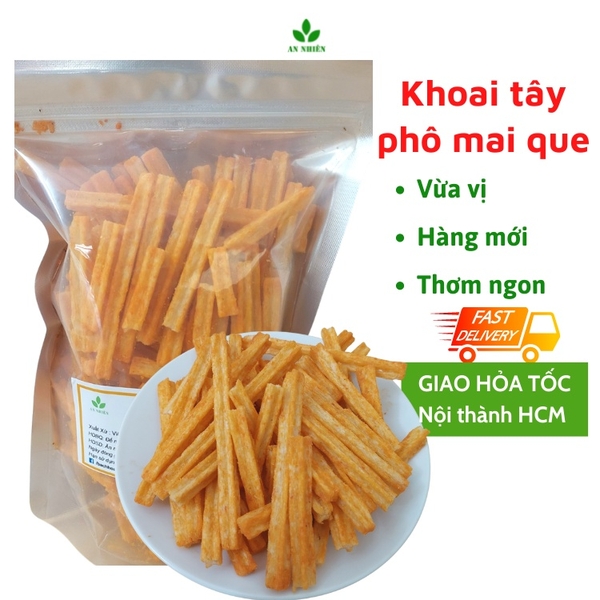 Khoai tây phô mai que bim bim snack ăn vặt An Nhiên gói 250gr