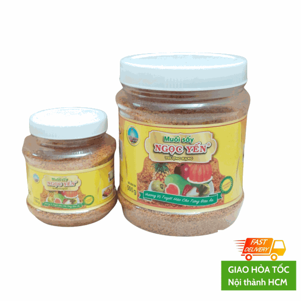 Muối sấy Ngọc Yến đặc sản Đồng Tháp Hũ 150gr, 500gr