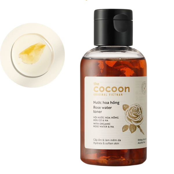 Nước hoa hồng Cocoon 140ml ( Rose toner ) dưỡng ẩm, mềm da