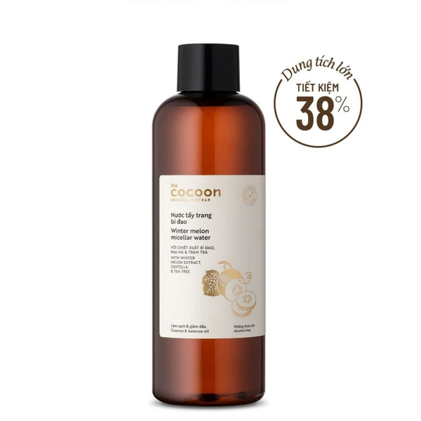 Nước tẩy trang Cocoon bí đao tẩy sạch makeup và giảm dầu 500ml