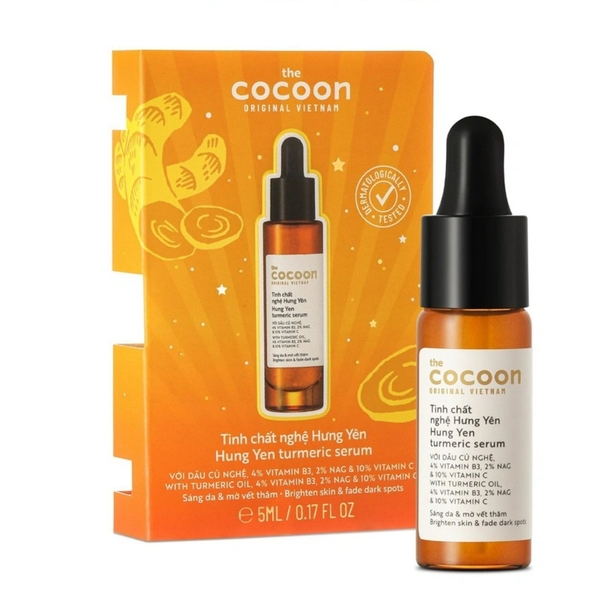 Serum Cocoon tinh chất nghệ Hưng Yên 10% vitamin C sáng da chuyên sâu , mờ vết thâm 5ml