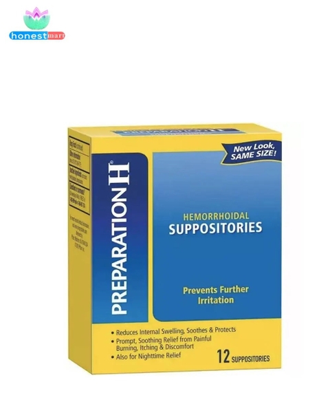 vien-dat-tri-preparation-h-hemorrhoidal-suppositories-12-vien