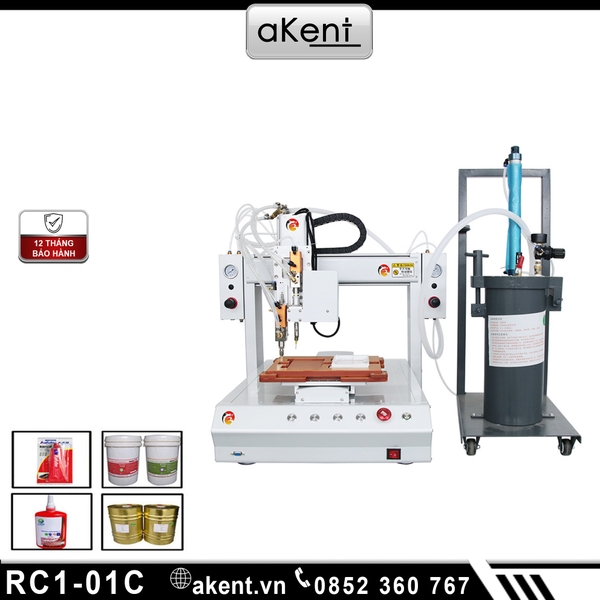 MÁY CNC BA TRỤC BƠM KEO UV KEO AB EPOXY TỰ ĐỘNG CÓ BỒN CHỨA KEO RC1-01C ...