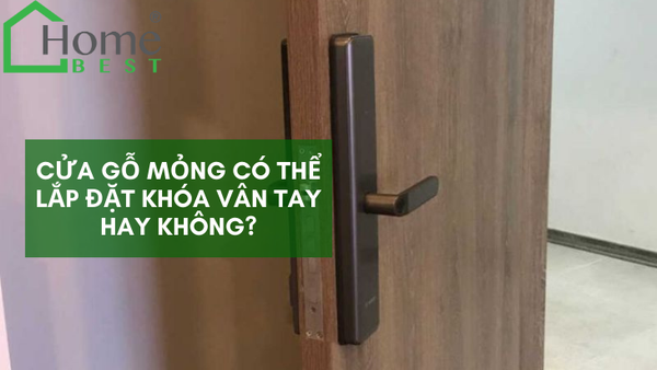 Cửa gỗ mỏng có thể lắp đặt khóa vân tay hay không