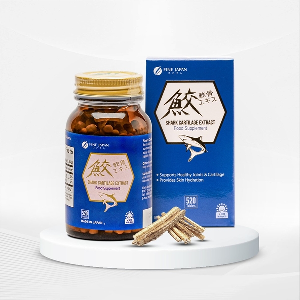 Viên uống hỗ trợ xương khớp Sụn vi cá mập Fine Japan Shark Cartilage Extract 520 viên
