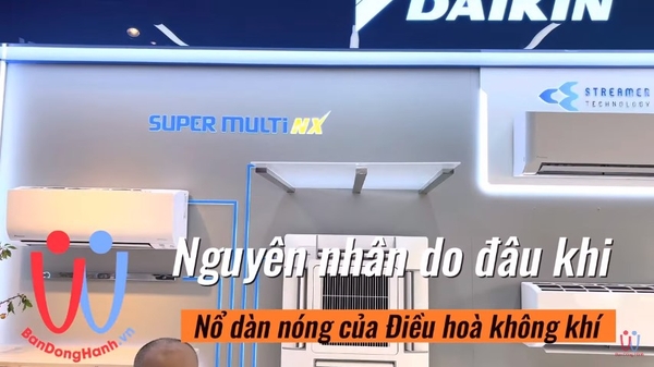 Nổ dàn nóng Điều hoà do đâu ? Bài học An toàn khi lắp đặt, sửa chữa và bảo dưỡng Điều hoà không khí