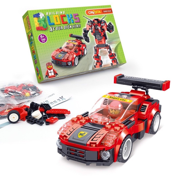 Đồ Chơi Ghép Hình Xe Đua Biến Hình DuKa 81025
