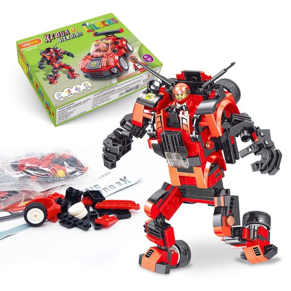 Đồ Chơi Ghép Hình Xe Đua Biến Hình DuKa 81025