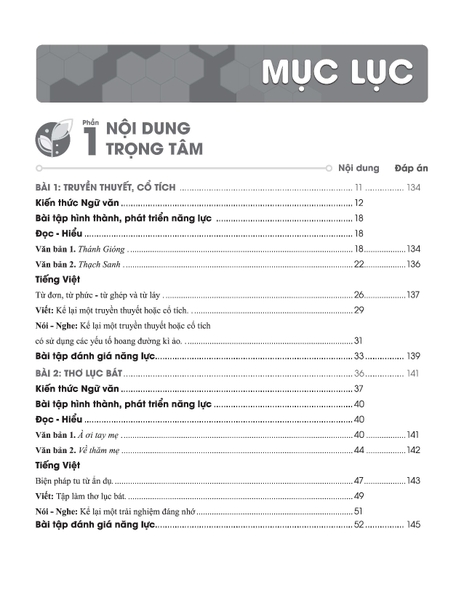 Sách Phát triển năng lực ngữ văn lớp 6 tập 1 biên soạn theo sách giáo khoa lớp 6 chương trình mới từ năm 2021 bản Classic