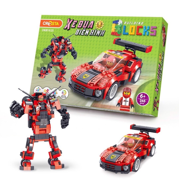Đồ Chơi Ghép Hình Xe Đua Biến Hình DuKa 81025