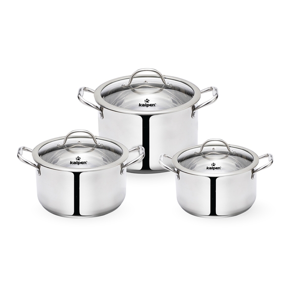 Bộ nồi Inox cao cấp 5 đáy Kalpen Glanzer GL1