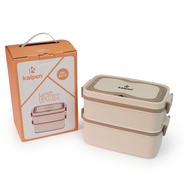 Hộp cơm 2 tầng Inox 304 Kalpen AR10 dung tích 1.9L
