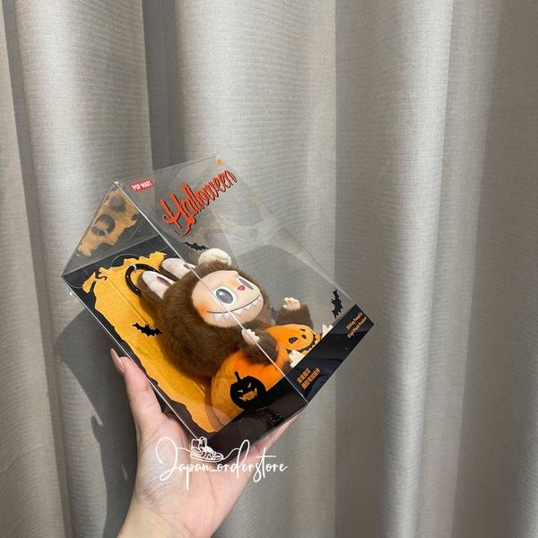 Happy Halloween Party Sitting Pumpkin Plush Pendant Labubu