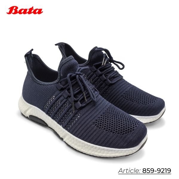 Giày thể thao nam màu xanh navy thương hiệu Bata 859-9219