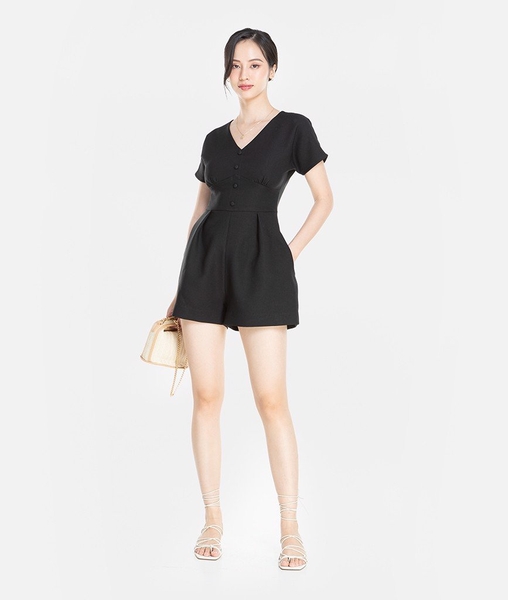 Đầm cotton tay phồng