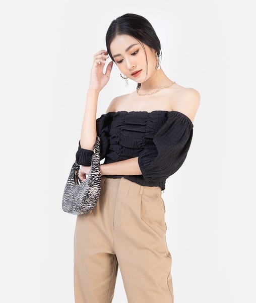 Áo bẹt vai tay phồng