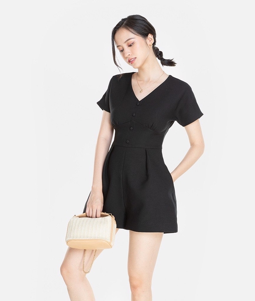 Đầm cotton tay phồng