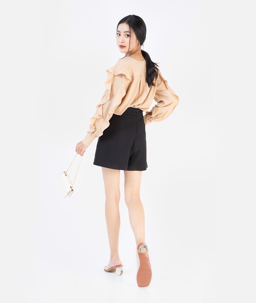 Quần short lưng kết nút