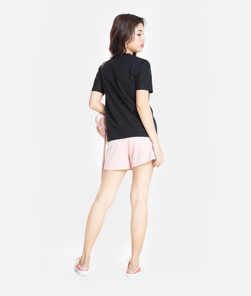 Áo thun trơn cổ tim