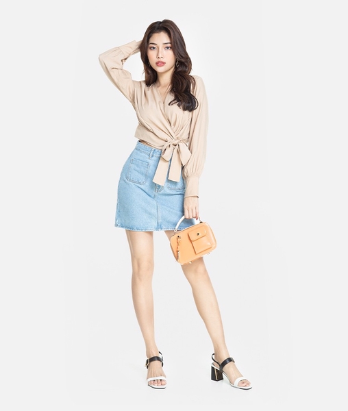 Áo kiểu nơ thắt
