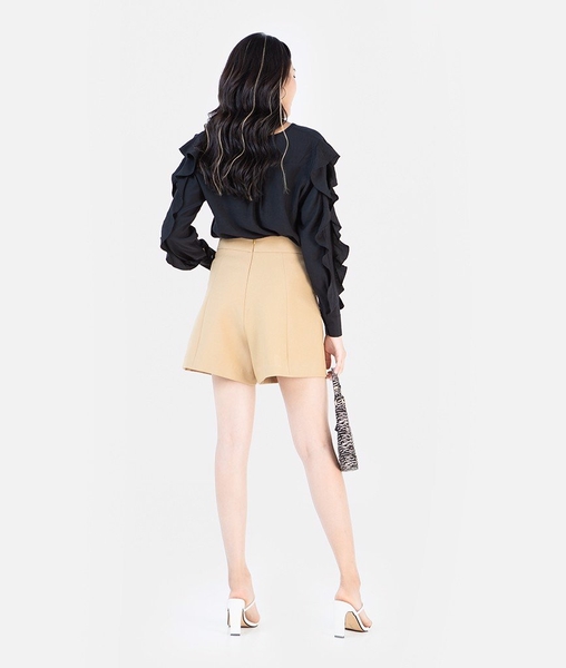 Quần short lưng kết nút