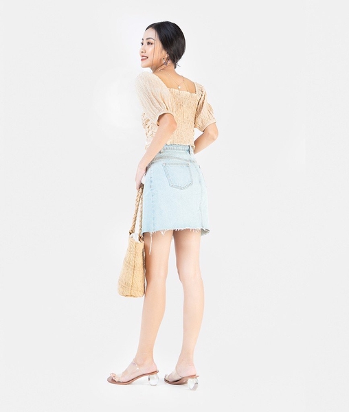 Áo bẹt vai tay phồng