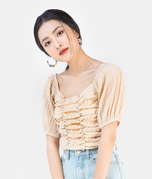 Áo bẹt vai tay phồng