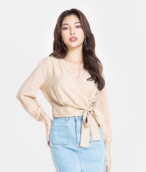 Áo kiểu nơ thắt
