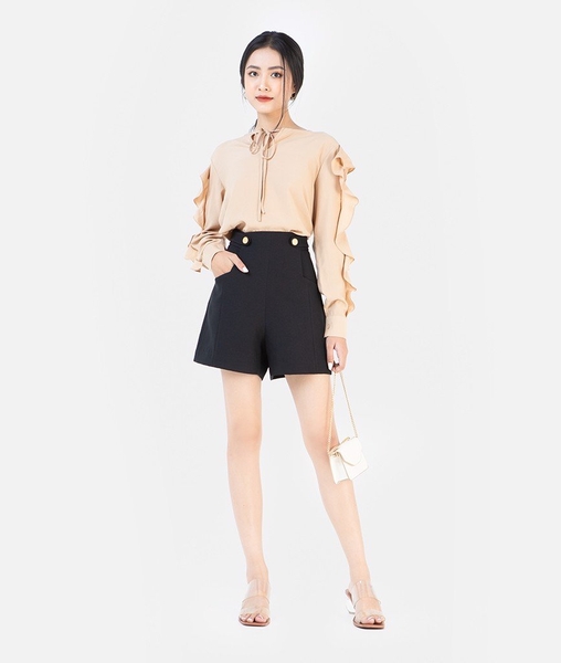 Áo bèo tay nơ cổ