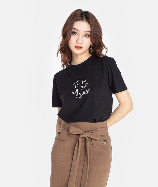 Chân váy túi hộp thắt nơ
