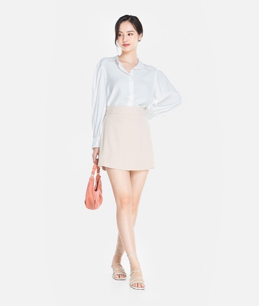 Sơ mi tay liền rã nhún