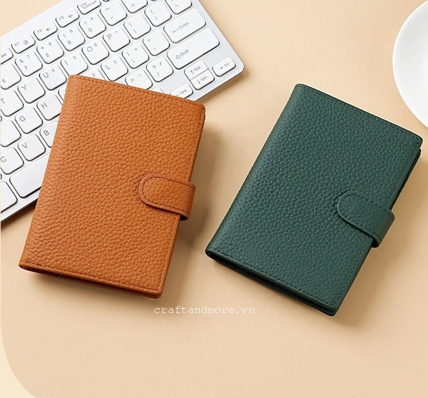 Ví hộ chiếu da thật handmade
