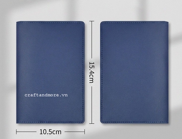 Túi ví đựng passport cover khắc tên, trang trí charm theo yêu cầu