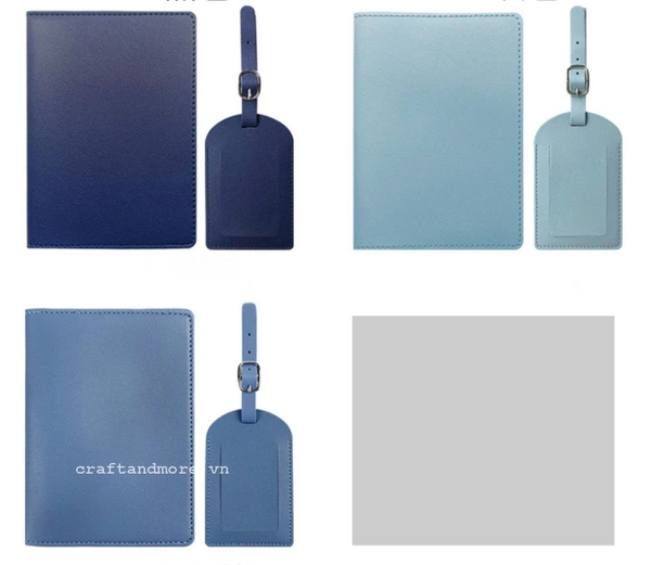 Bao đựng hộ chiếu handmade khắc tên; in, khắc, dập logo theo yêu cầu