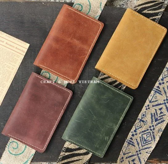 Ví hộ chiếu da thật handmade