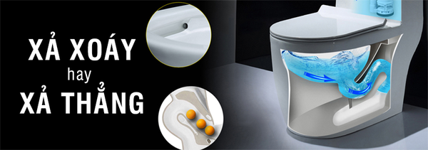 Chọn Bồn Cầu Xả Xoáy Hay Xả Thẳng