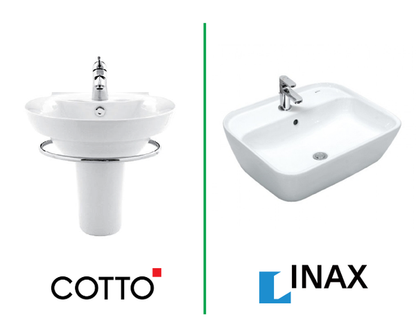  So sánh thiết bị vệ sinh Cotto và Inax