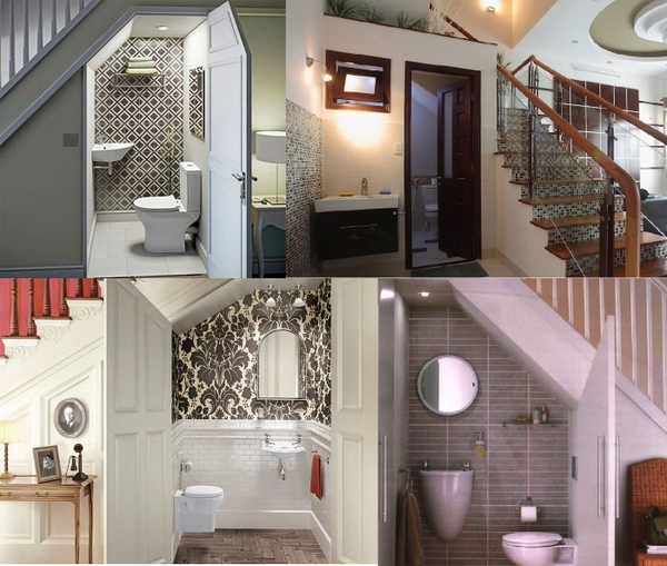 Những điều cần lưu ý khi đặt toilet dưới gầm cầu thang